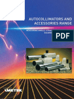 Autocollimators and Accessories Range: Measuring Angle, Straightness, Flatness, Squareness, Parallelism