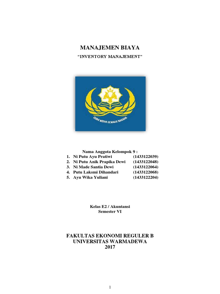 Makalah Inventory Manajemen Ayuk Docx