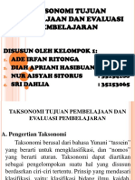 Taksonomi Tujuan Pembelajaan Dan Evaluasi Pembelajaran