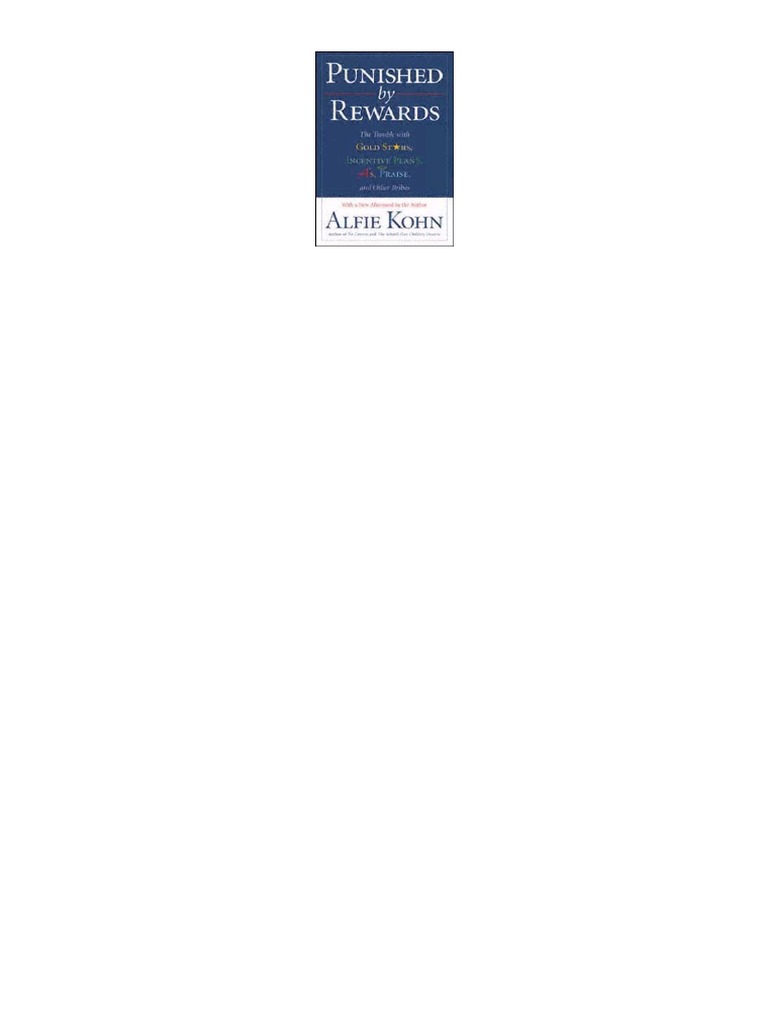 Punished By Rewards.pdf Behaviorism Classical Conditioning