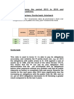 Assignment Assess The Period 2013 To 2016 and Answer These Questions: Financial Enterprises: Scotia Bank, Interbank