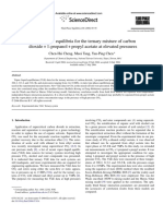 Vapor-liquid Equilibria for the Ternary Mixture Co2-1propanol-Propyl Acetato at Elevated Pressures