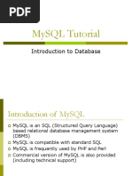 Mysql Tutorial: Introduction To Database