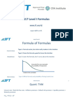 2017 Level I Formula Sheet