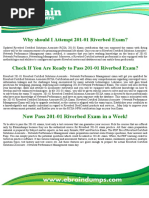 201-01 Dumps | 201-01 Riverbed Certified Solutions Associate RCSA 