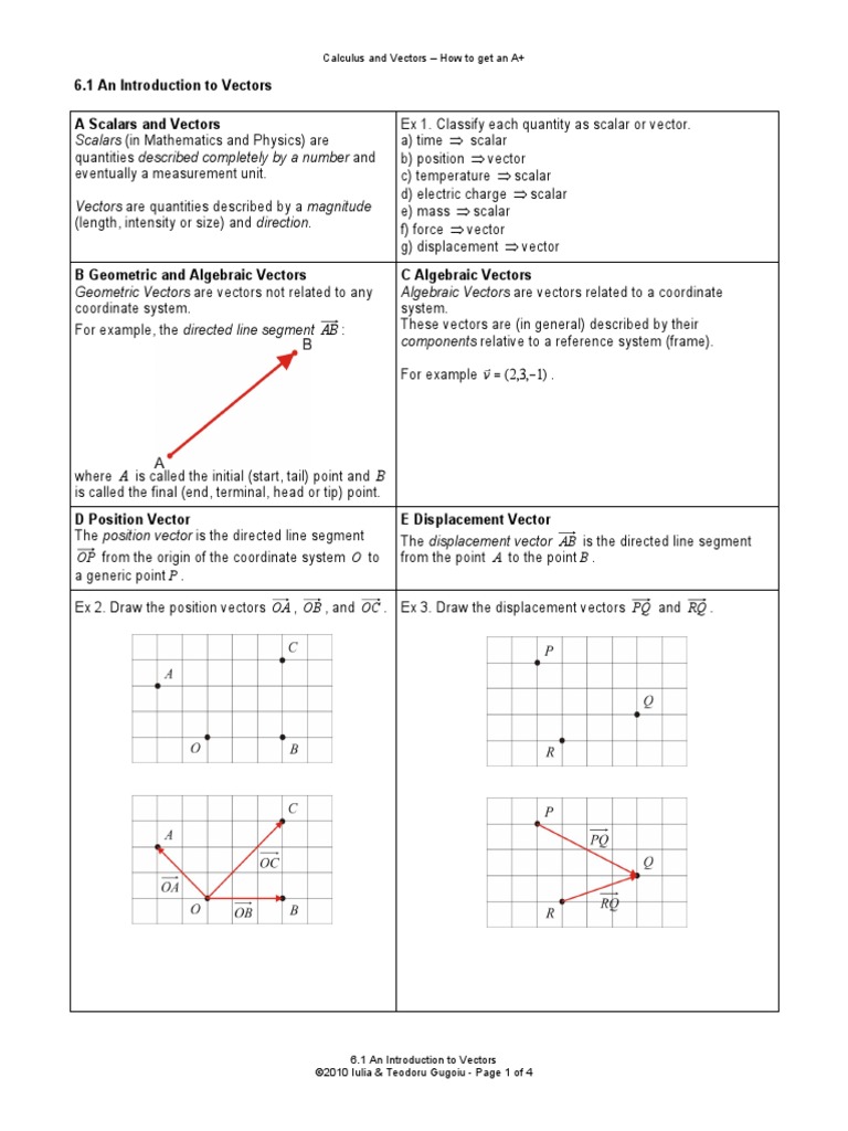 61 An Introduction To Vectors | PDF | Euclidean Vector | Quantity
