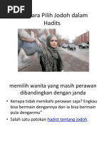 Contoh Hadist Untuk Mempertimbangkan Tentang Jodoh