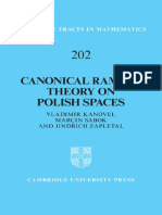 (Cambridge Tracts in Mathematics) Kanovei V., Sabok M., Zapletal J.-Canonical Ramsey Theory On Polish Spaces-Cambridge University Press (2013)