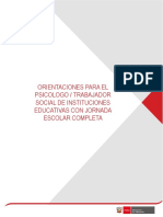 Orientaciones para El Psicólogo o Trabajador Social PDF