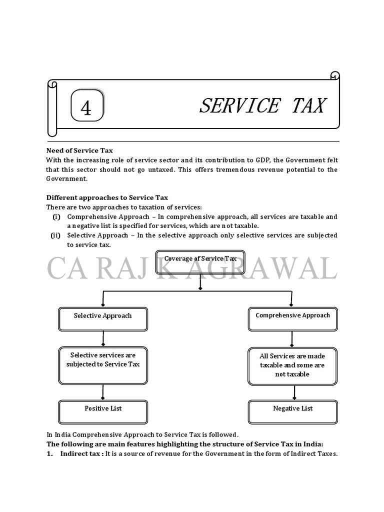 Overview of Service Tax in India | PDF | Business