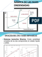 Diagrama fases binarias termodinámica fases condensadas