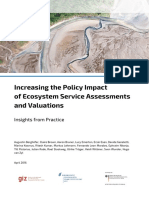 Increasing Policy Impact of Ecosystem Assessments