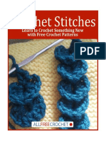 8 Different Crochet Stitches Learn To Crochet Something New With Free Crochet Patterns PDF