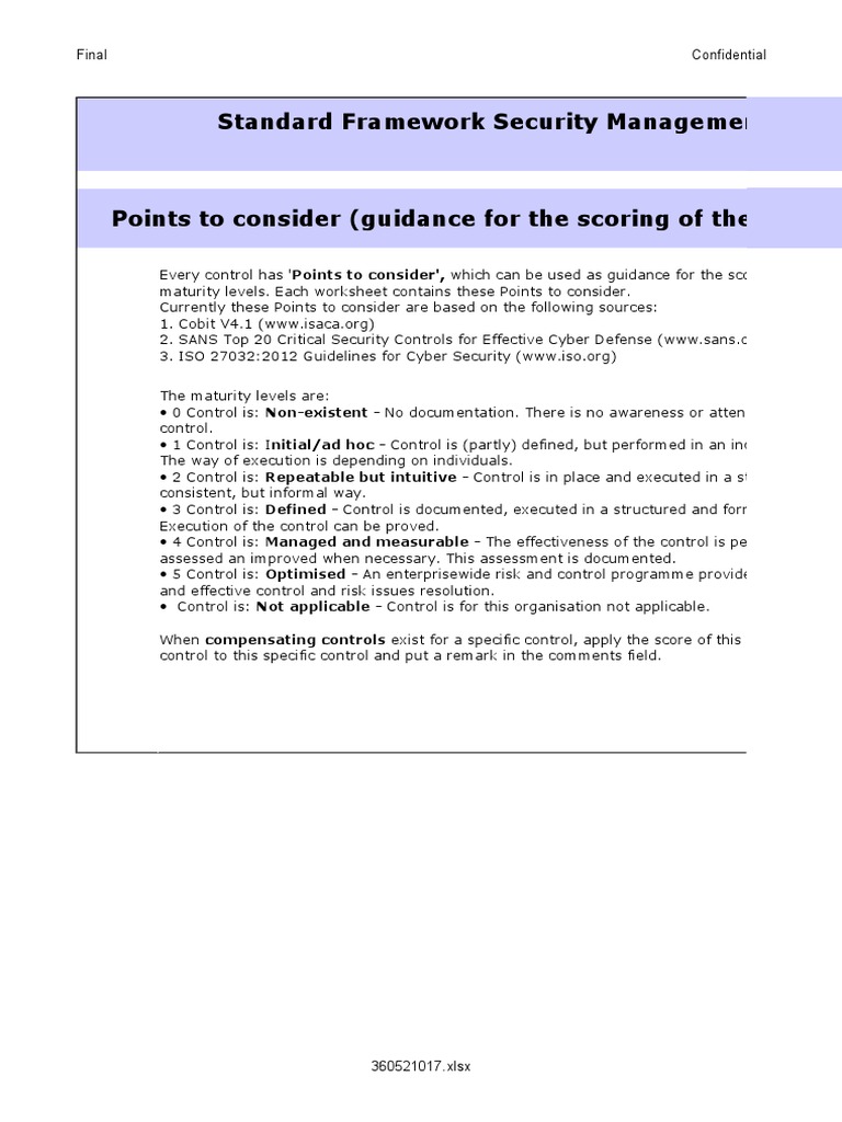 Standard Framework Security Management | PDF | Information Security ...