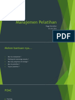 Manajemen Pelatihan