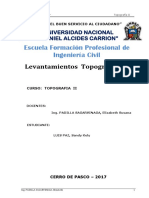 Resumen de Levantamiento Topografico - Luis Paz Sandy