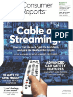 Consumer Reports - Cable and Streaming Video Television Options