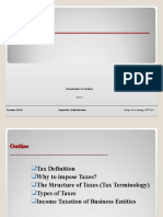 Ch. 1 Introduction To Taxation