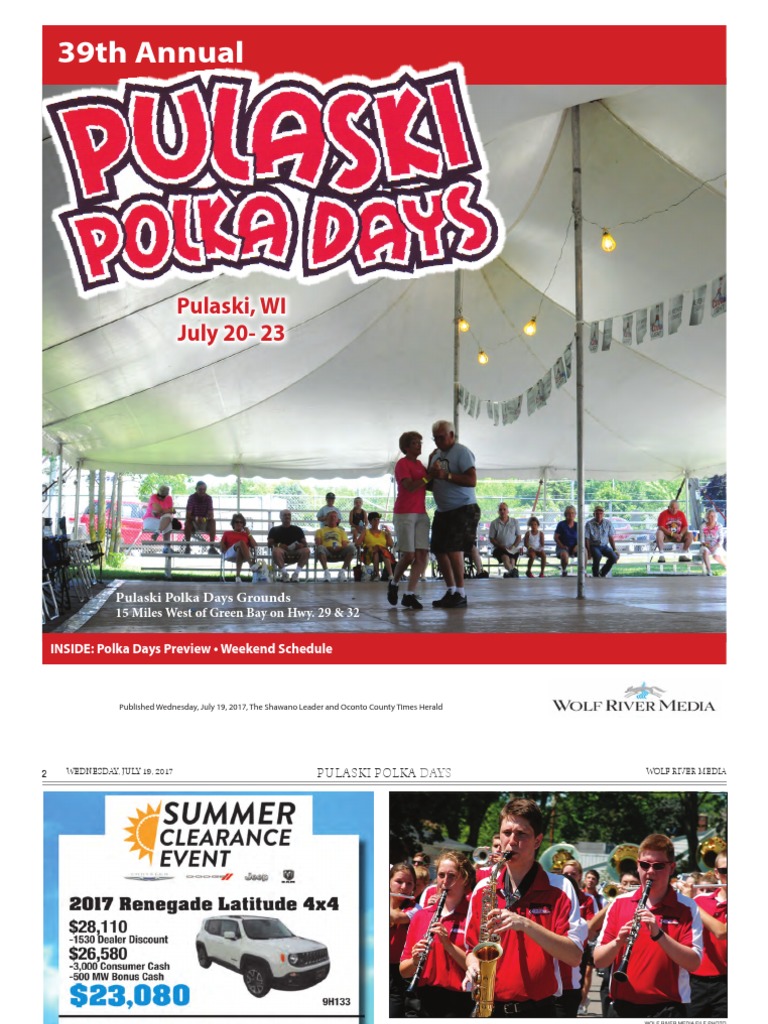 Pulaski Polka Days 2017 PDF Leisure Entertainment (General)