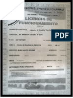 Licencia de Funcioamiento