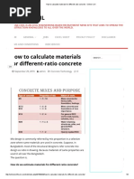 How to Calculate Materials for Different-ratio Concrete - Online Civil