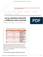 How To Calculate Materials For Different-Ratio Concrete - Online Civil