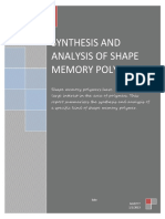 Synthesis and Analysis of Shape Memory Polymers