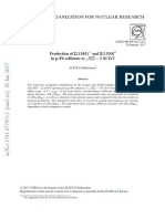 European Organization For Nuclear Research: Production of and in P-PB Collisions at S