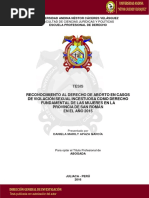 Tesis Reconocimiento Al Derecho de Aborto en Caso de Violacion