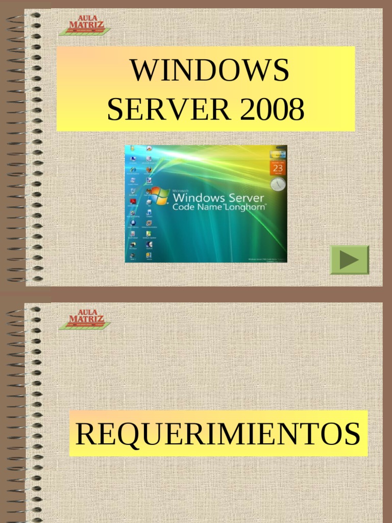 Manual Windows 2008 Server | PDF | Directorio Activo | Servicios de ...