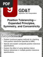 Lecture 9- Symmetry & Concentricity, Expanded Position Tolerancing