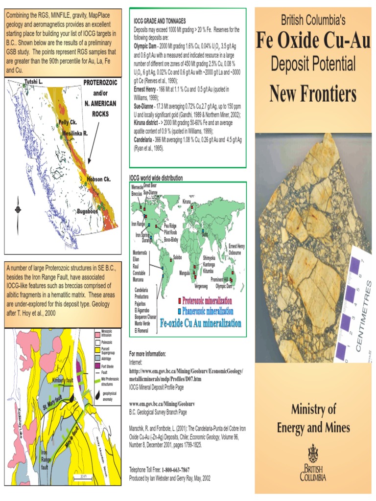 Assessing Iron Oxide Copper Gold Deposit Potential in British Columbia ...