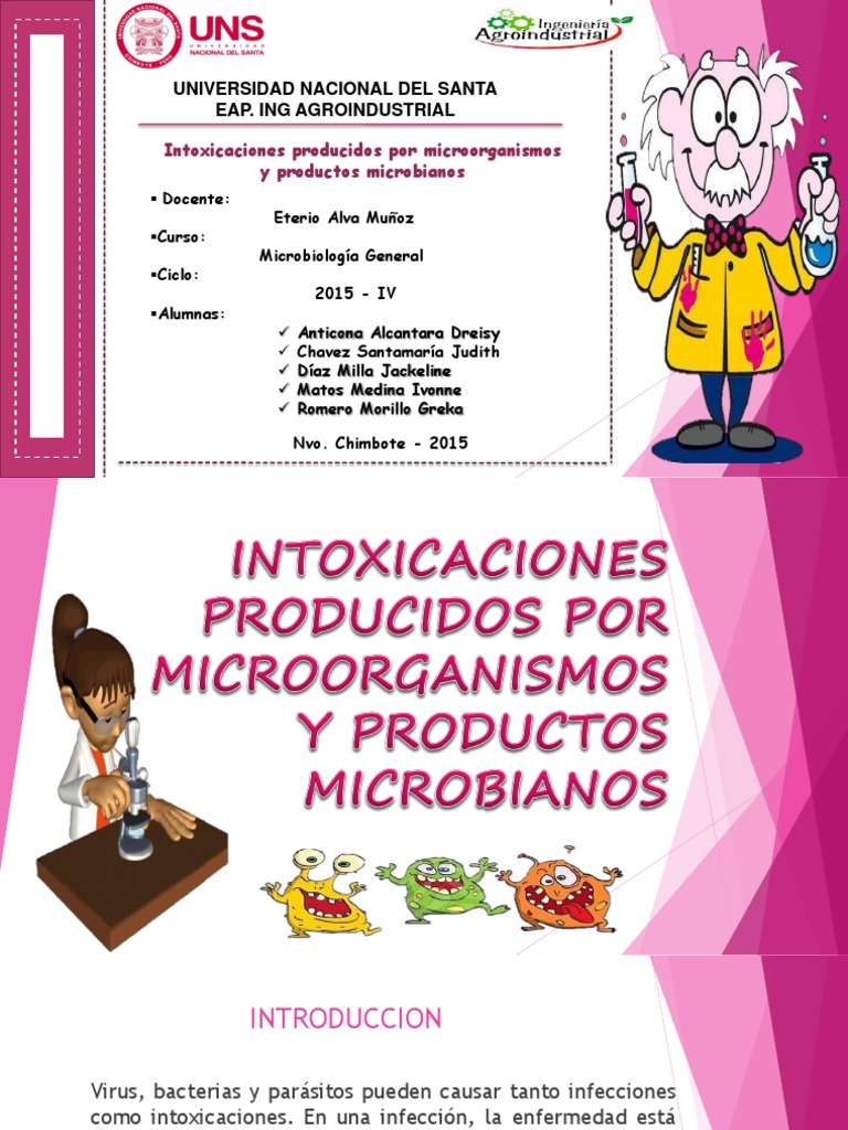 Intoxicaciones por Microorganismos Alimentarios | PDF | Diarrea | Alimentos