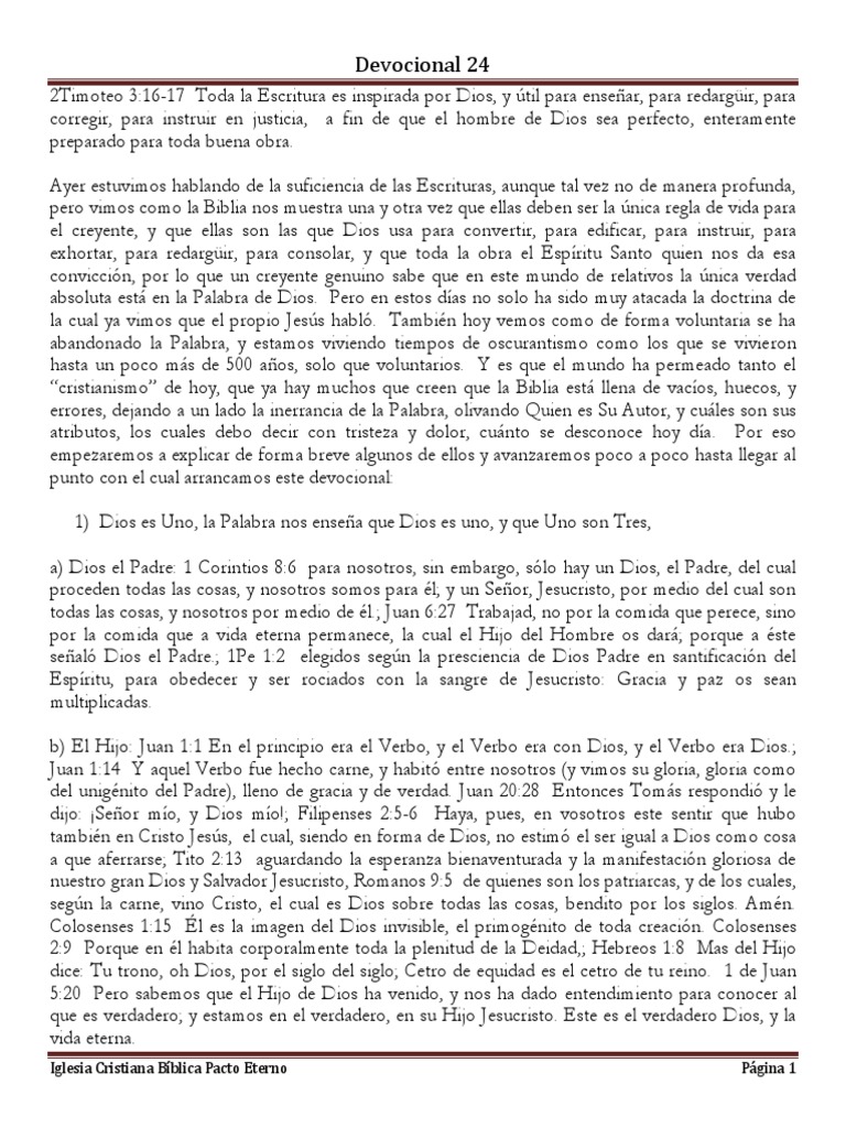 2 Timoteo 3-16-17 Atributos 1_Dios Es Uno | espíritu Santo | Cristo ...