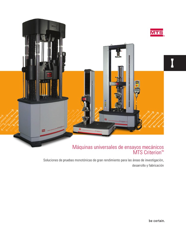 MTS Criterion Universal-Test-Systems | PDF | Factores humanos y ...