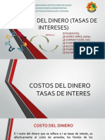 El Costo Del Dinero