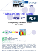Info-Kit Bucharest Romania Window on the World KA2 14.07.2017