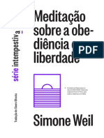 Simone WEIL - Meditação Sobre A Obediência e A Liberdade PDF