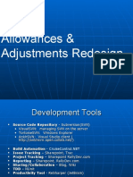 Allowances & Adjustments Redesign