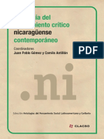 Antología del pensamiento crítico nicaragüense contemporáneo