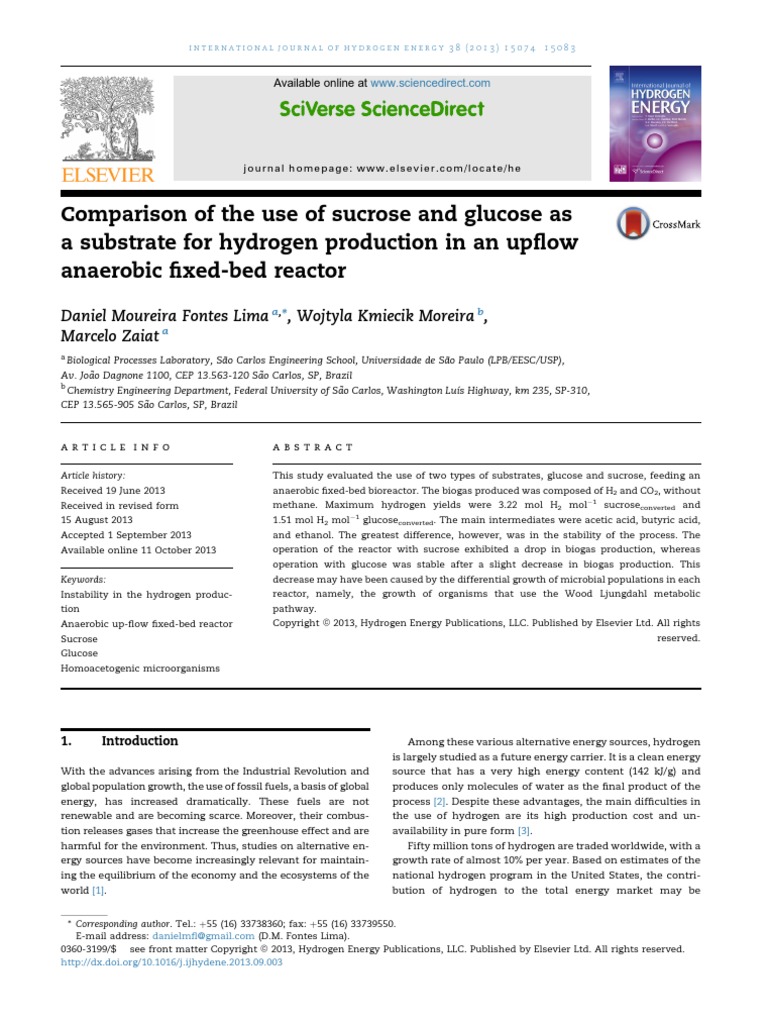 10 1016@j Ijhydene 2013 09 003 | PDF | Anaerobic Digestion | Fermentation