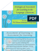 Strategies of Assessment for Learning in the Language Classroom