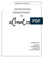 JK Cement Research Project