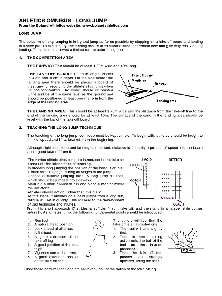 Long Jump Technique - Landing for Maximum Distance 