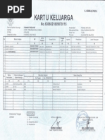 Kartu keluarga kosong