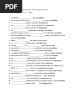 Fill in The Blanks With Appropriate Modals