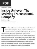 Inside Unilever_ the Evolving Transnational Company