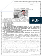 Interpretação Do Texto: Sua Mãe Sabe Que Você Propaga Ódio Na Internet? - 7º Ou 8º Ano