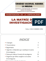 La Matriz de Investigación