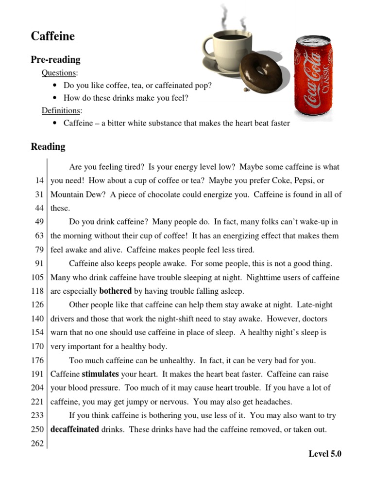 Caffeine Level 5.0 | PDF | Caffeine | Coffee